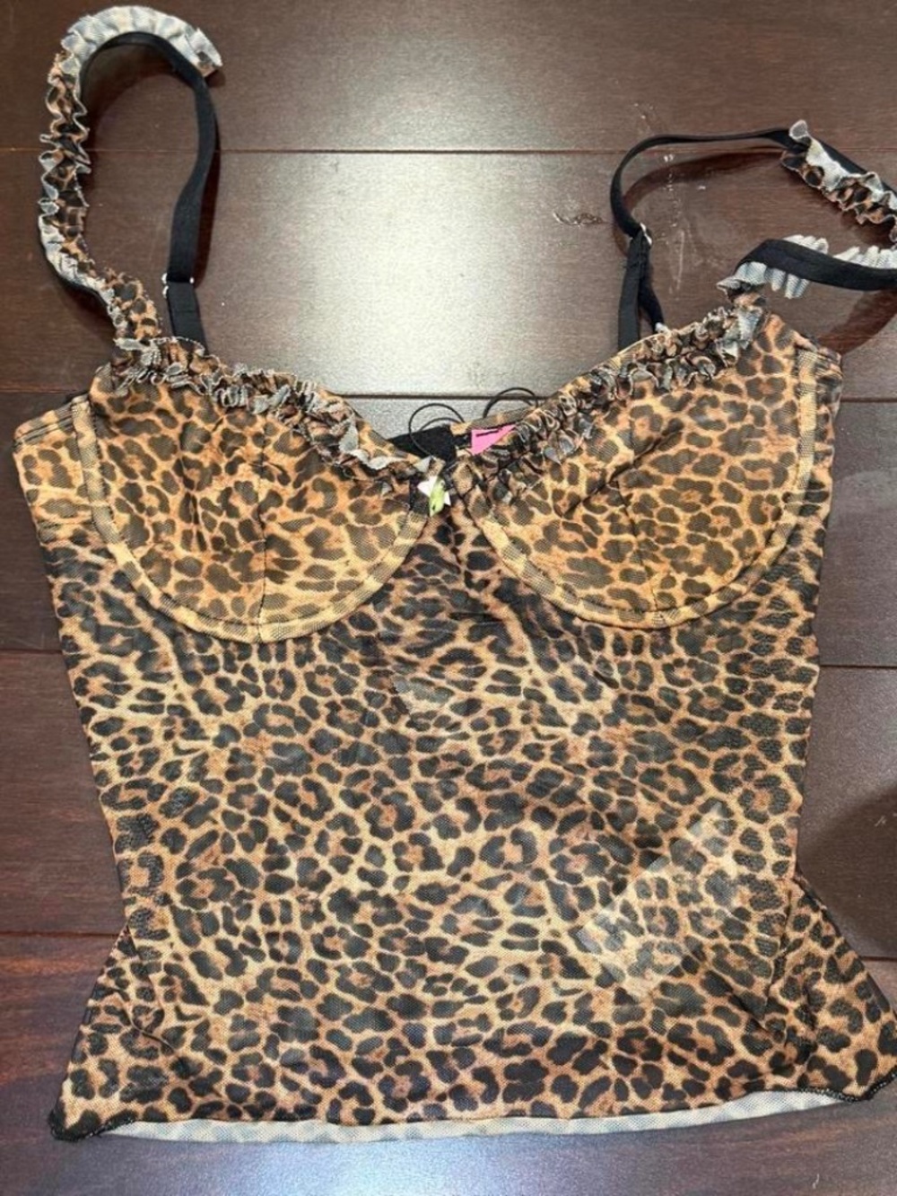 EDIKTED LEOPARD PRINT CORSET